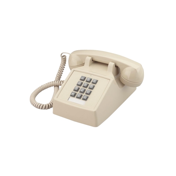 Cortelco 2500 DESK TELEPHONE, BELL RINGER & VOLUME CONTROL, BROWN 250045VBA20M